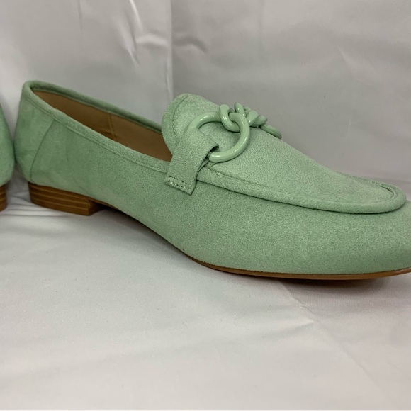 ASOS Design Mint Green Loafers with Chain Detail, size 9 - Picture 5 of 13